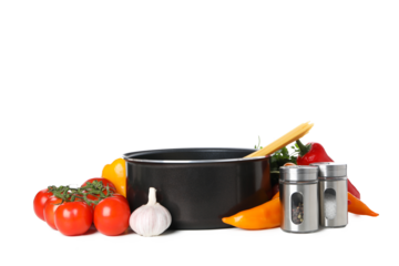 PNG, Concept of kitchen supplies and kitchen dish, isolated on white background