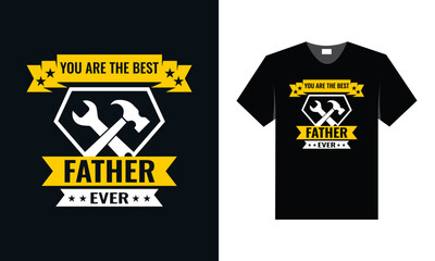 best typography t shirt design for father's day special