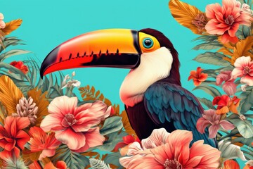 Colorful Toucan Artwork