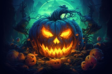 Fun and Playful Jack-o'-Lantern Animation