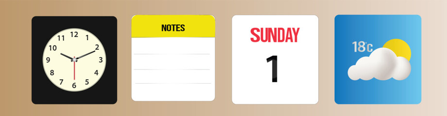 Flat design concept mobile phone apps vector