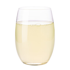 Realistic Transparent Glass of lemon Juice isolated on a transparent background