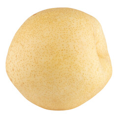 Fresh oriental pear isolated on a transparent background