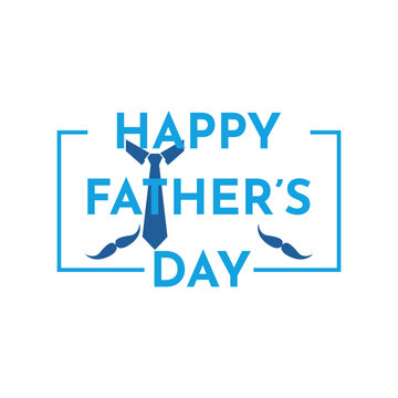 Happy Father's Day poster or banner template, greetings and presents for Father's Day