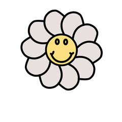 Groovy Flower Illustration 