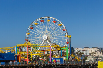 Los Angeles, California, USA, June 21, 2022: The Pacific Park is an oceanfront amusement park...
