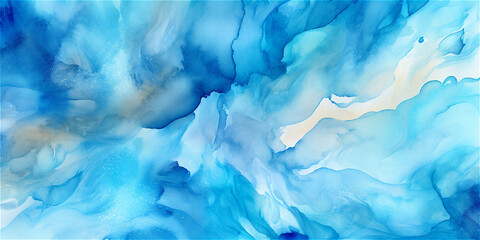 blue watercolor abstract background  ai generated
