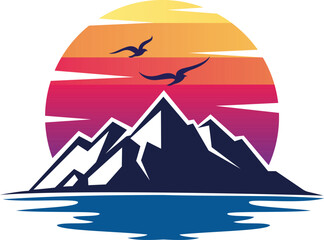 Mountain adventure logo Premium Vector2
