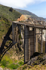 Bixby Creek Bridge, also known as Bixby Canyon Bridge, is on the Big Sur coast of California, USA. It is a reinforced concrete open-spandrel arch bridge.