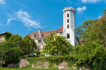Fototapeta na wymiar Historischer Slevogthof bei Leinsweiler. Region Pfalz im Bundesland Rheinland-Pfalz in Deutschland