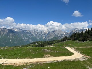 Velika planina in Slovenia landscape