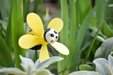 bee in the summer garden 