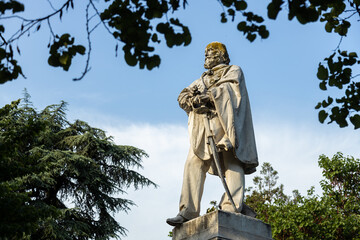 Statue of Giuseppe Garibaldi at Giardini dell'Arena Park (Gardens of Arena) in Padua; Italy
