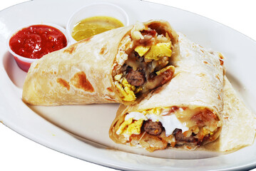 mexican burrito, tortilla wrap with meat.