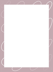 Vector rectangular frame on a white background.