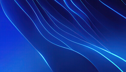 Abstract Wave Background Blue Futuristic Backdrop for Thin Wavy Lines, dynamic, sleek, graphic...