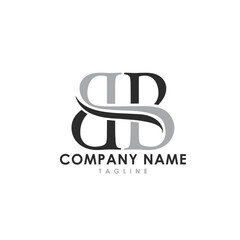 bb logo design - obrazy, fototapety, plakaty