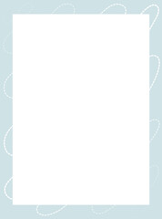 Vector rectangular frame on a white background.