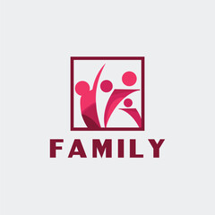 Abstract  logo and family design