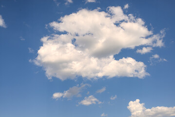 Nice cloud with clear sky background