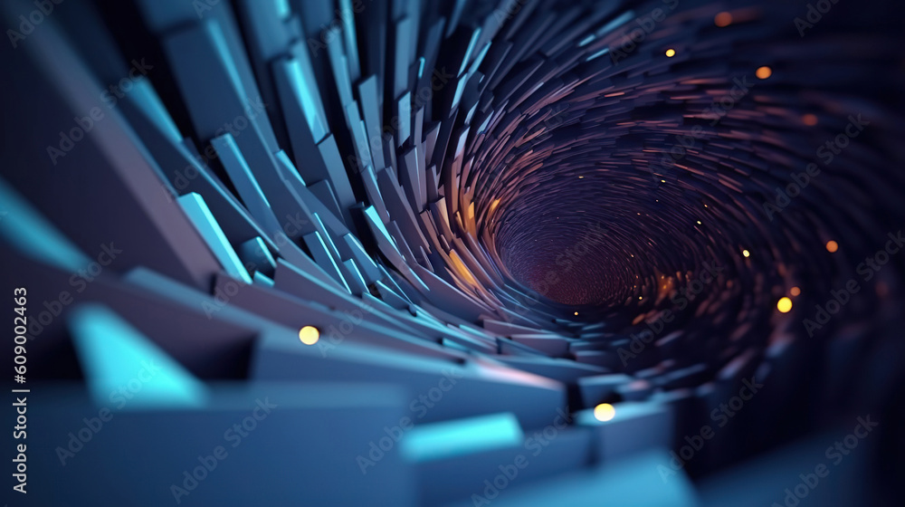 Poster modern digital abstract 3d background. can be used in the description of network abilities, technolo