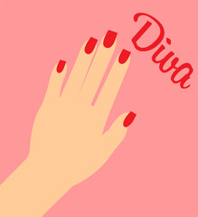 Obraz premium hand with nail