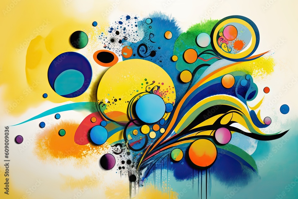 Poster abstract colorful background with space for text or image, grunge illustration