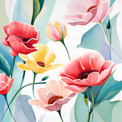 Pastell Flower Wallpaper © SusiGonzales