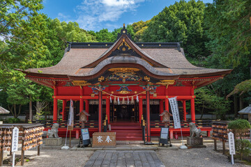 Naklejka premium 愛知 岡崎 六所神社 拝殿