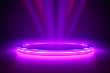 product display podium scene decorated with  illustration