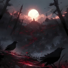 Scary Anime Landscape