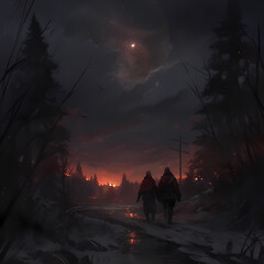 Scary Anime Landscape