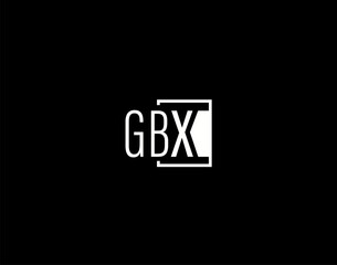 GBX Logo and Graphics Design, Modern and Sleek Vector Art and Icons isolated on black background