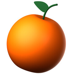 orange icon isolated on the background white