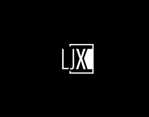 LJX Logo and Graphics Design, Modern and Sleek Vector Art and Icons isolated on black background