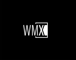WMX Logo and Graphics Design, Modern and Sleek Vector Art and Icons isolated on black background