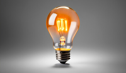 Light bulb idea business concept. Creative active human brain artificial intelligence next level man menthal abilities.Symbol of wisdom. Blue low poly polygonal 3D triangle  illustration art