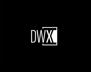 DWX Logo and Graphics Design, Modern and Sleek Vector Art and Icons isolated on black background
