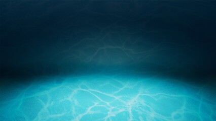 Abstract blue background layout design studio room  web template, under water, sea