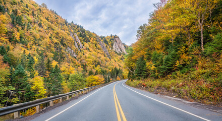 Autumn colors at Dixville Notch Sate Park - New Hampshire - Scenic Drive