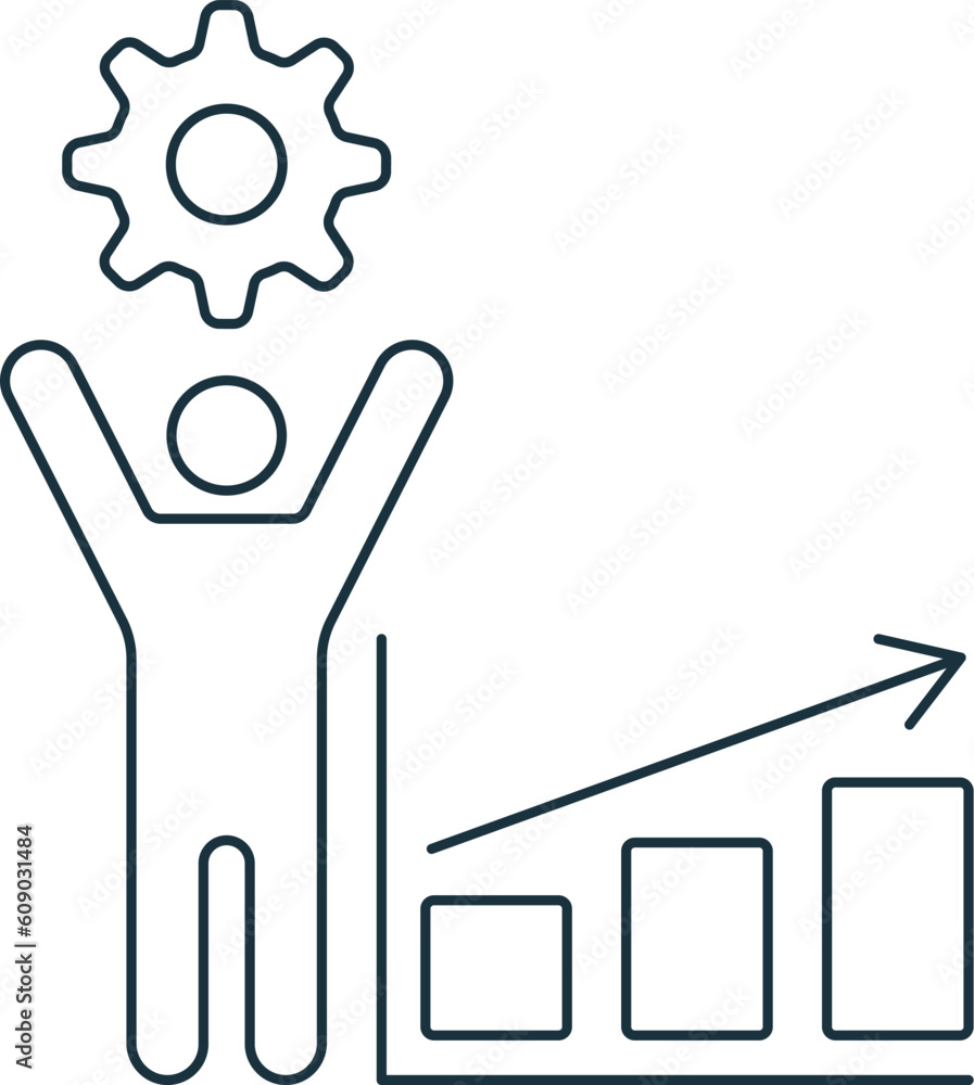 Poster performance icon. monochrome simple sign from performance collection. performance icon for logo, tem
