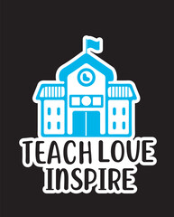teacher sticker design