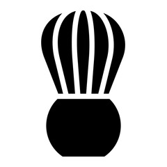 Obraz premium shaving brush glyph 