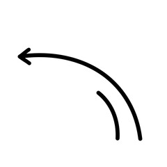 Abstract Arrow Line Doodle