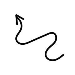 Abstract Arrow Line Doodle