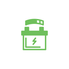 Battery Car Battery Solid Icon