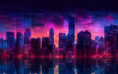 Experience the Magnificence of a Futuristic Cityscape: Mesmerizing Urban Setting with Striking Skylines and Towering Architectural Marvels, Generative AI - obrazy, fototapety, plakaty