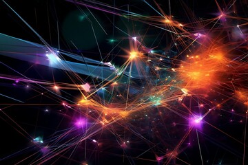 Cyberspace: an abstract light background