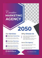 Corporate business flyer design template 