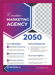 Corporate business flyer design template 